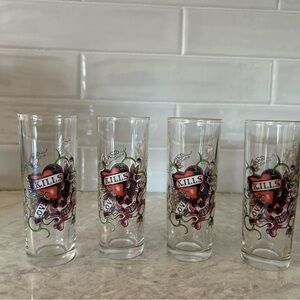 Ed Hardy Tattoo Art Shot Glass Set